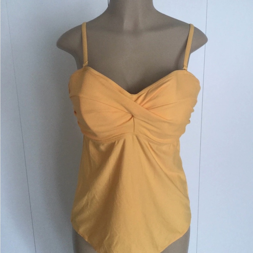 Women's marigold underwire tankini